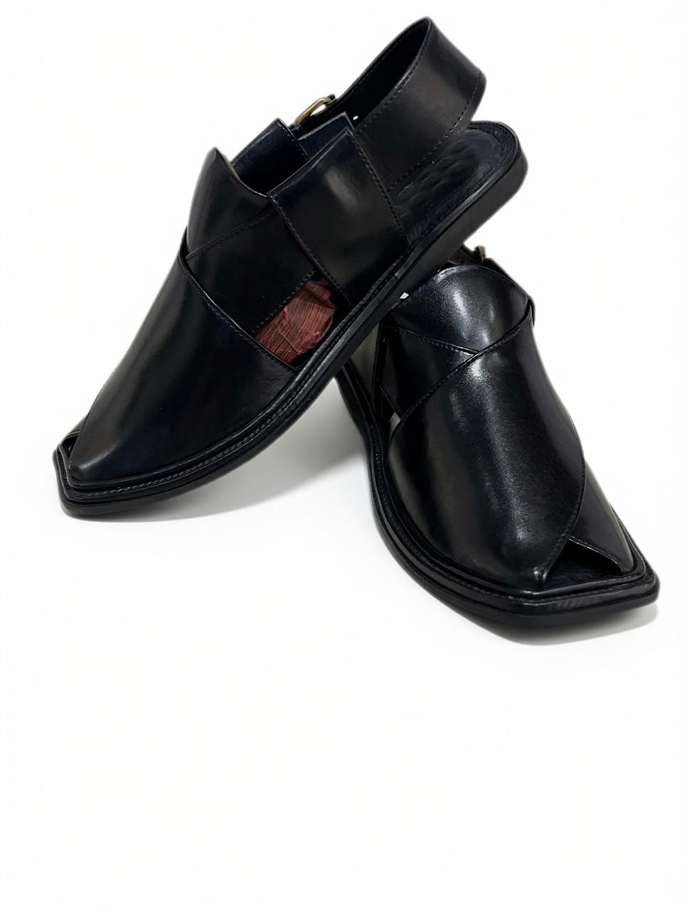 Black Smart Zalmi Peshawari Chappal