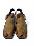 Camel Brown Suede Peshawari Chappal