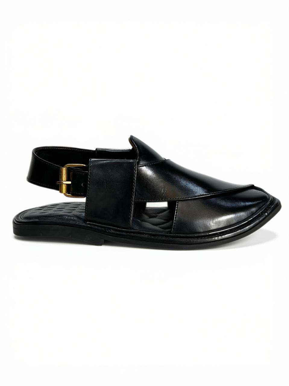Black Smart Zalmi Peshawari Chappal