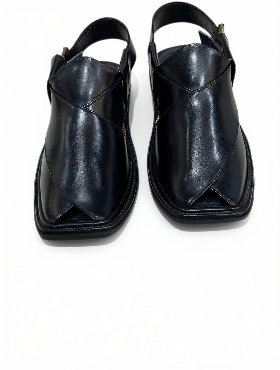 Black Smart Zalmi Peshawari Chappal